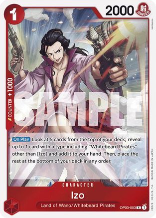 Izo (OP03-003) (Réimpression) (OP03-003) - Booster Premium - Le meilleur - Foil