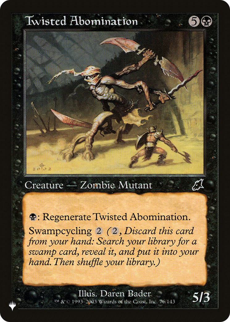 Twisted Abomination (LIST-76/143) - The List