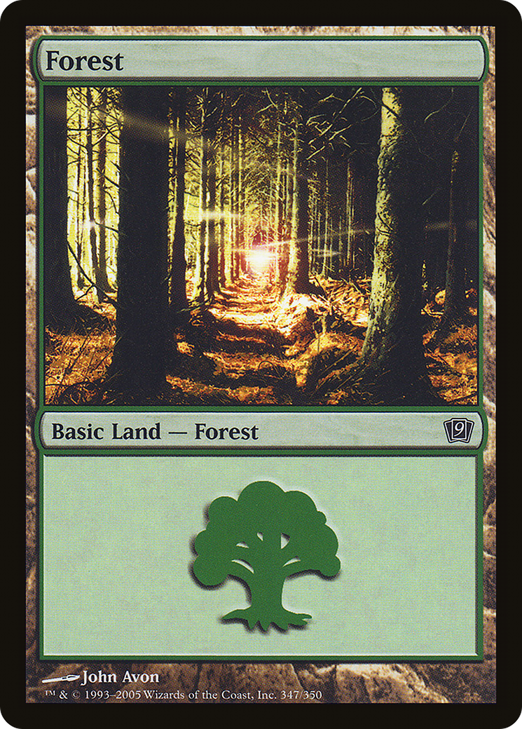 Forest (347) (9ED-347★) - Ninth Edition Foil
