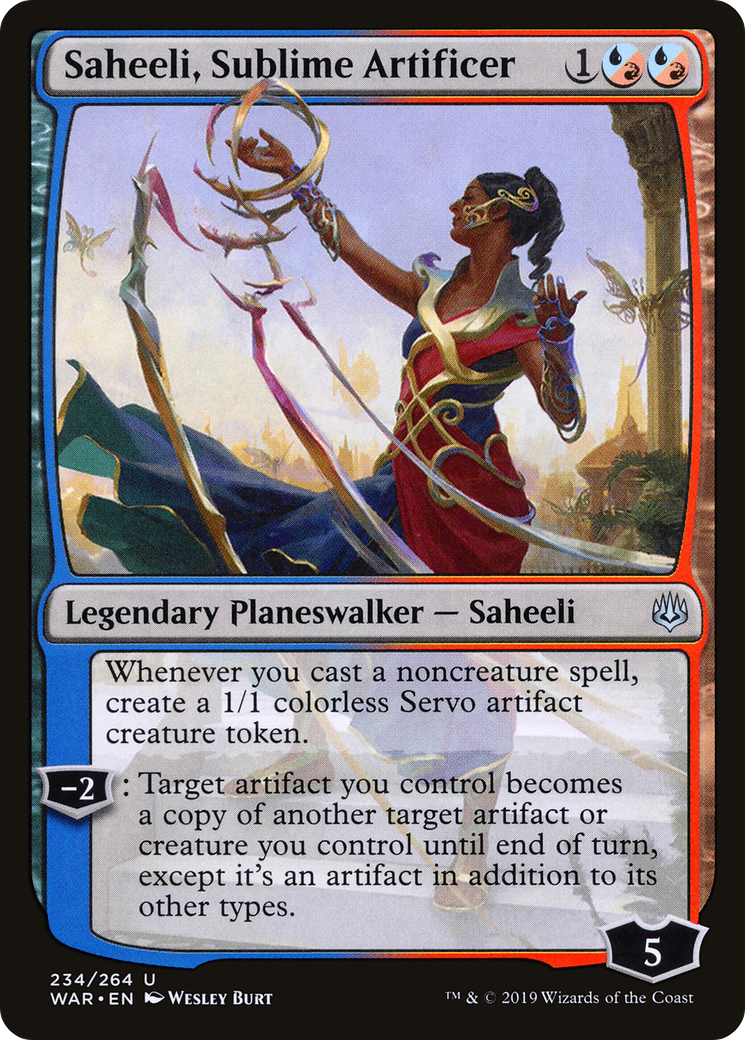 Saheeli, Sublime Artificer (WAR-234) - War of the Spark