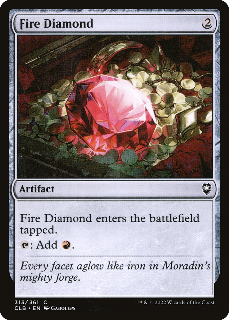Diamant de Feu (CLB-313) - Commander Legends : La Bataille pour Baldur's Gate (Foil)