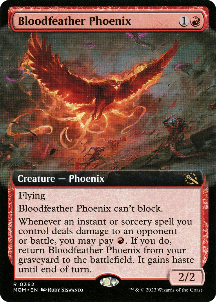 Bloodfeather Phoenix (Extended Art) (MOM-362) - March of the Machine: (Extended Art) Foil