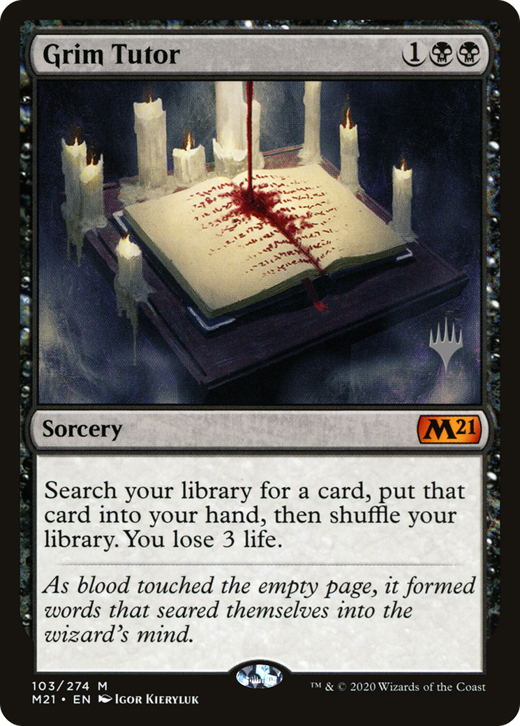 Grim Tutor (PPM21-103) - Core Set 2021 Promos