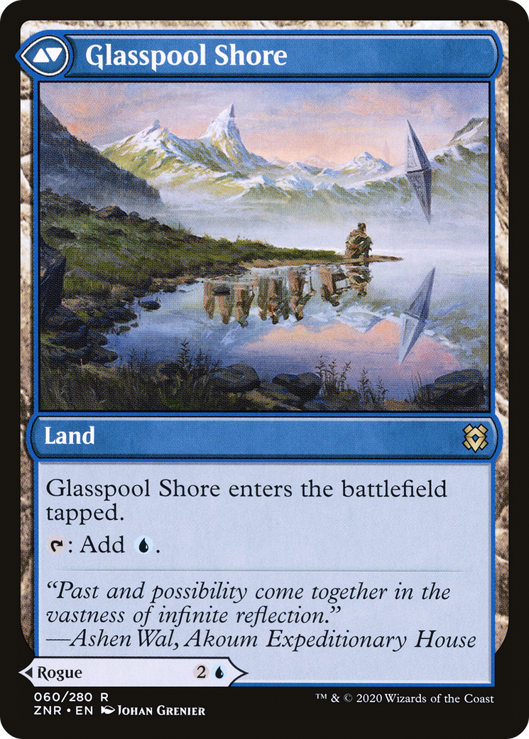 Mimic de Lagune de Verre // Rivage de Lagune de Verre (ZNR-060) - Zendikar Rising