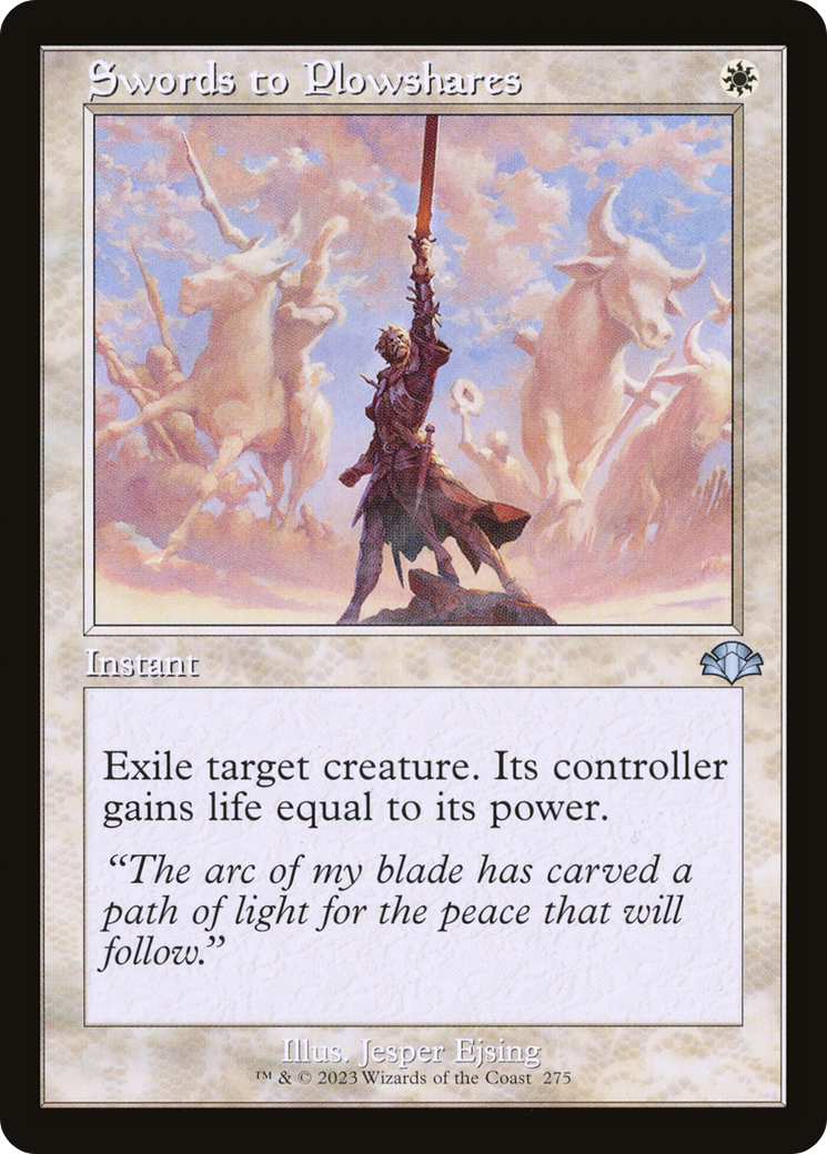 Swords to Plowshares (Retro Frame) (DMR-275) - Dominaria Remastered Foil