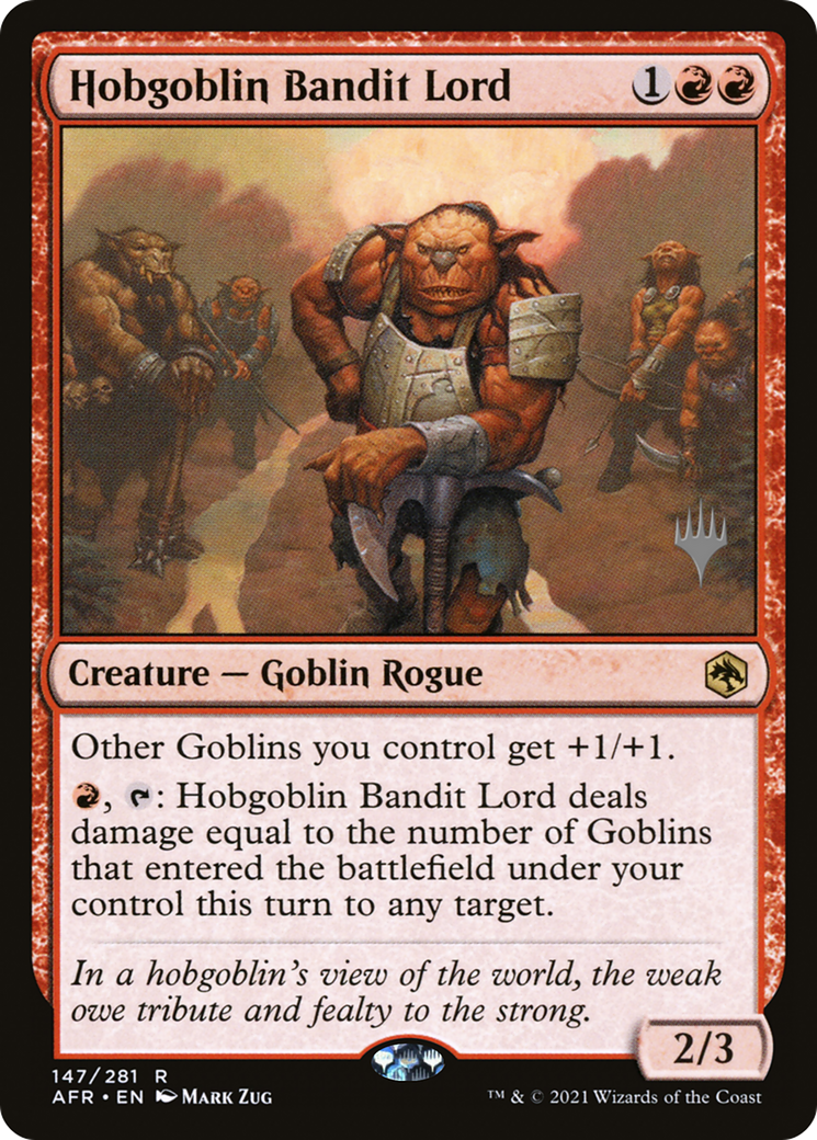 Hobgoblin Bandit Lord (PPAFR-147) - Adventures in the Forgotten Realms Promos Foil