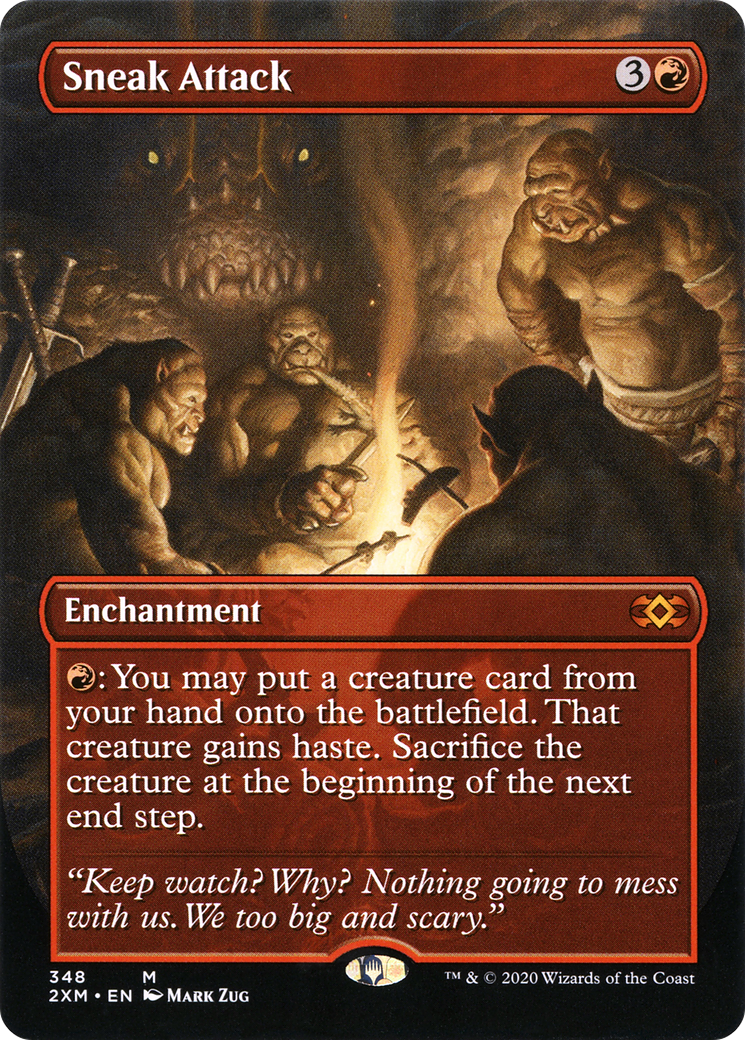 Sneak Attack (Borderless) (2XM-348) - Double Masters (Borderless)
