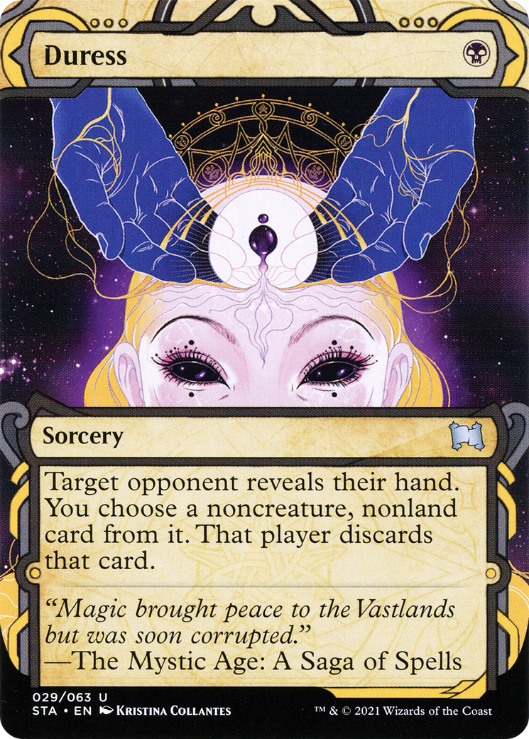 Duress (STA-029) - Strixhaven Mystical Archive: (Showcase) (Borderless) Foil