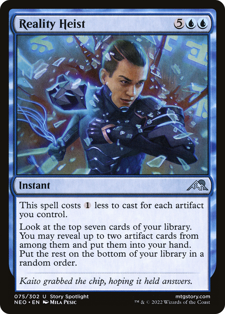 Braquage de la réalité (NEO-075) - Kamigawa : Neon Dynasty Foil