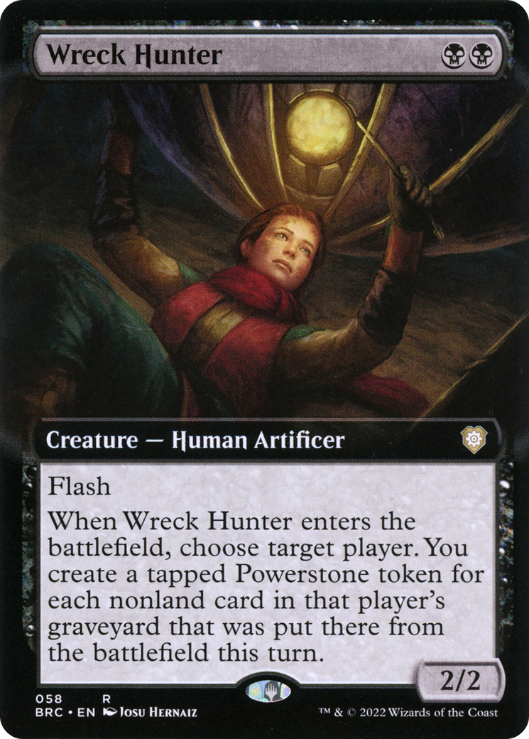 Wreck Hunter (Extended Art) (BRC-058) - The Brothers' War Commander: (Extended Art)