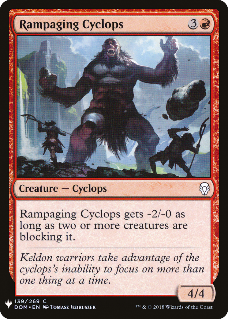 Rampaging Cyclops (LIST-DOM-139) - The List