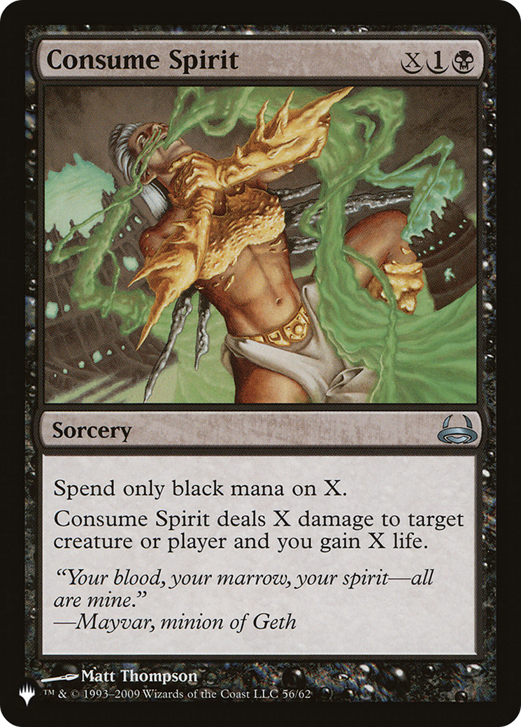 Consume Spirit (LIST-56/62) - The List