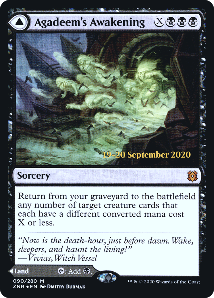 L'éveil d'Agadeem // Agadeem, le Undercrypt (PZNR-90S) - Zendikar Rising Promos Foil
