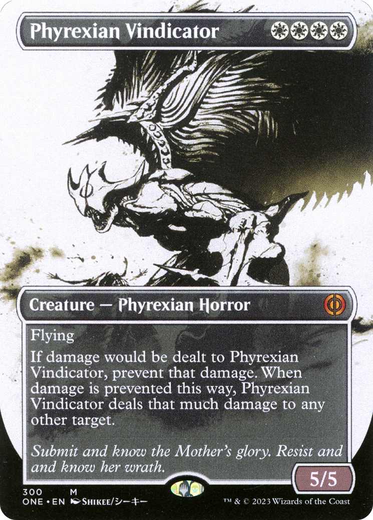 Phyrexian Vindicator (Showcase) (ONE-300) - Phyrexia: All Will Be One: (Showcase) (Borderless)