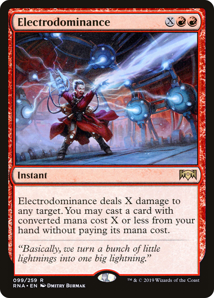 Électrodominance (RNA-099) - Feuille d'allégeance de Ravnica