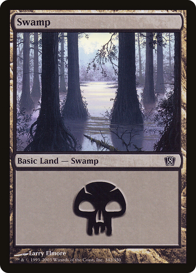 Swamp (342) (8ED-342★) - Eighth Edition Foil