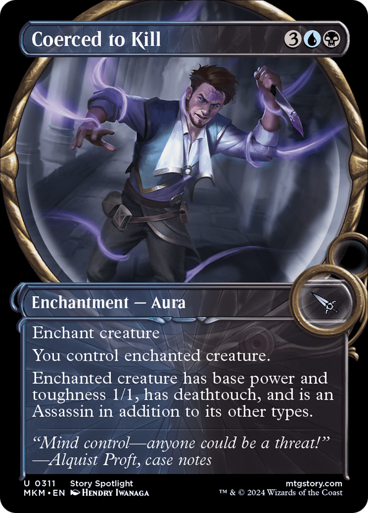 Contraint de tuer (MKM-311) - Meurtres au manoir de Karlov : (Vitrine) Feuille