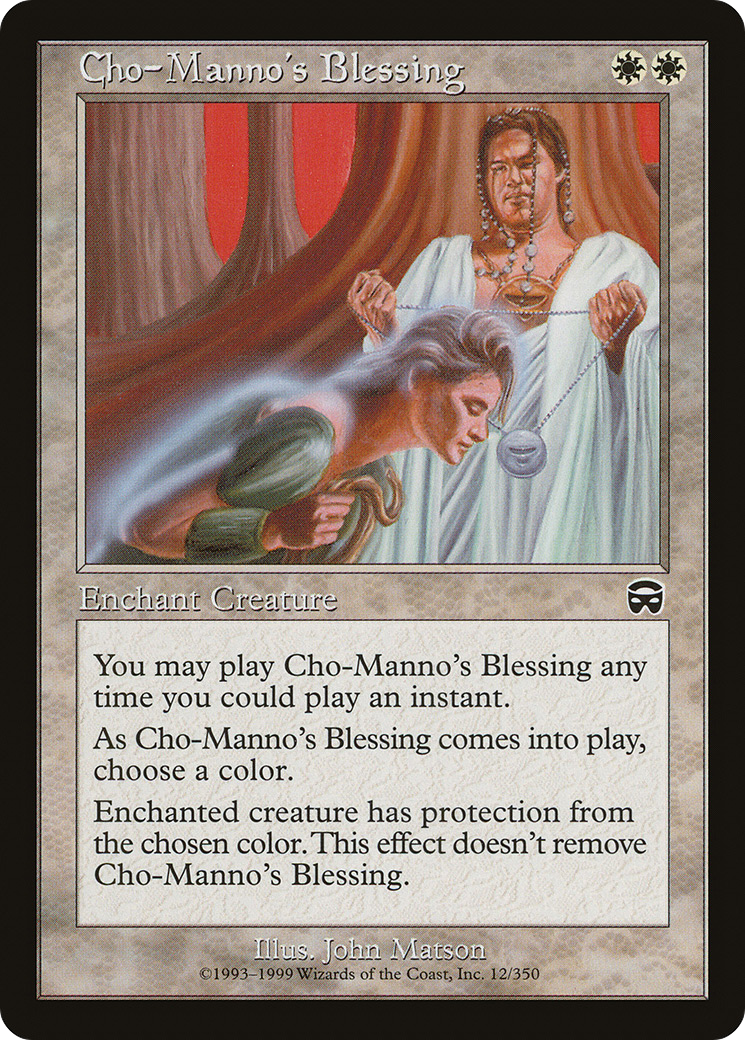 Cho-Manno's Blessing (MMQ-012) - Mercadian Masques Foil