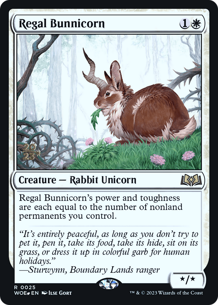 Lapin royal (PWOE-25S) - Cartes promotionnelles Wilds of Eldraine