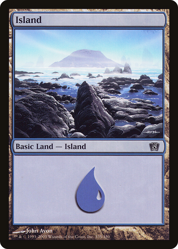 Island (335) (8ED-335★) - Eighth Edition Foil