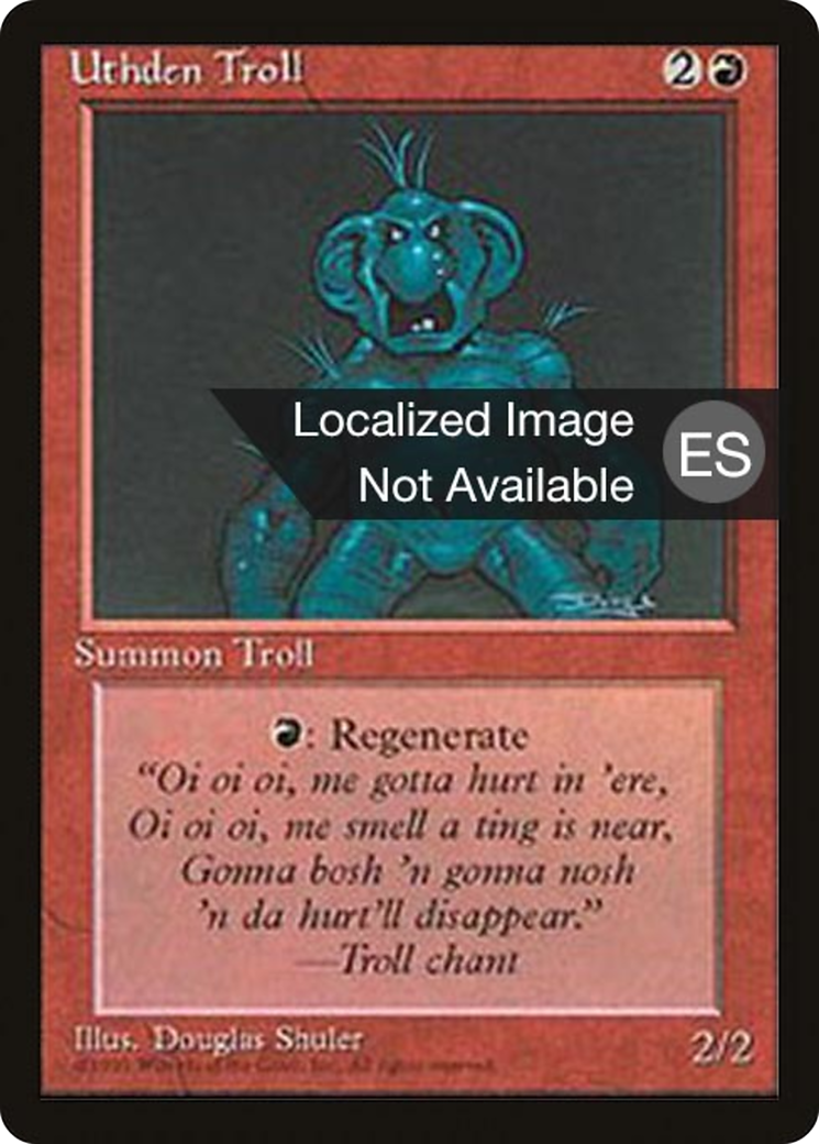 Uthden Troll (4BB-) - Fourth Edition Foreign Black Border