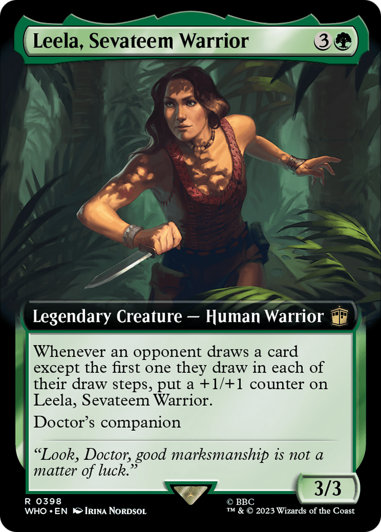 Leela, Guerrière Sevateem (WHO-398) - Doctor Who : (Extended Art) Foil