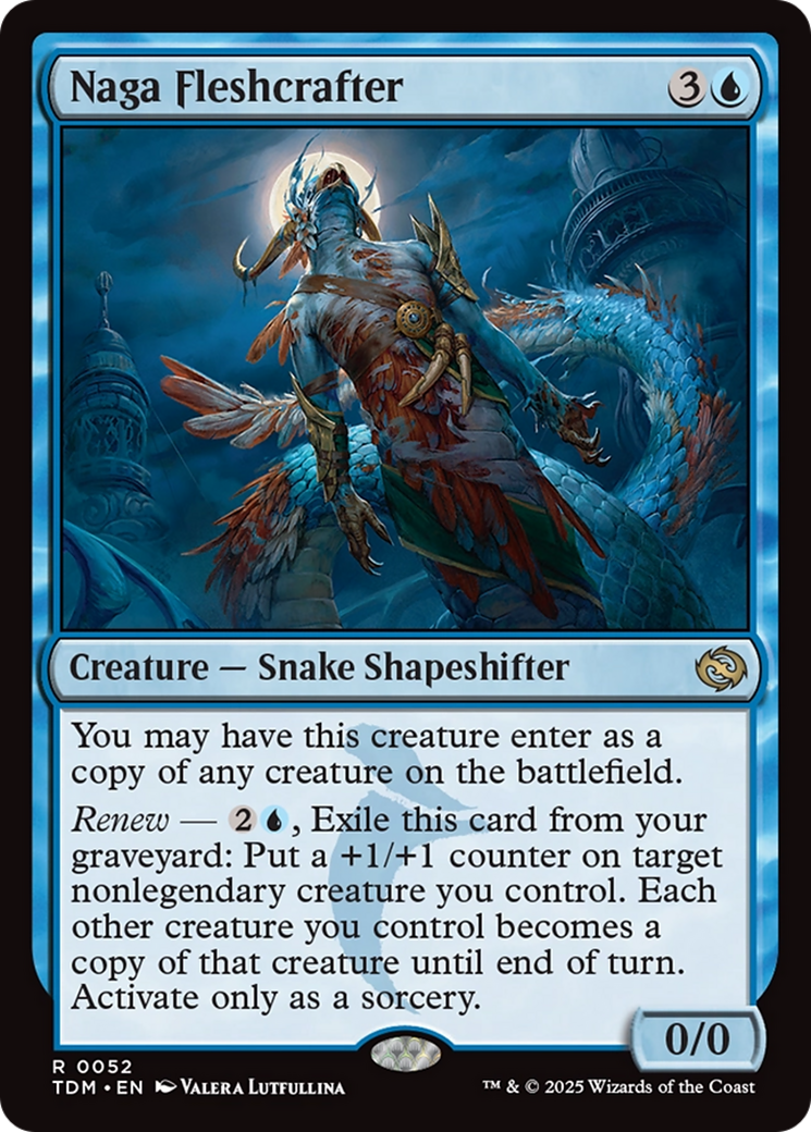 Naga Fleshcrafter (TDM-052) - Tarkir : Dragonstorm Foil