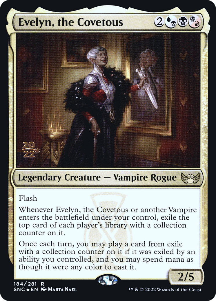 Evelyn, the Covetous (PRE-184) - Streets of New Capenna Promos Foil