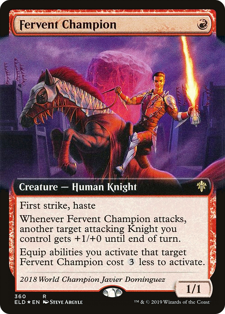 Champion Fervent (ELD-360) - Trône d'Eldraine : (Extended Art) Foil