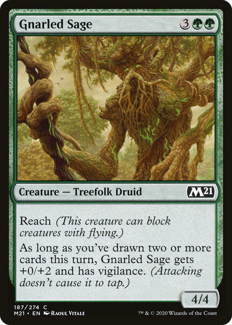 Gnarled Sage (M21-187) - Core Set 2021 Foil