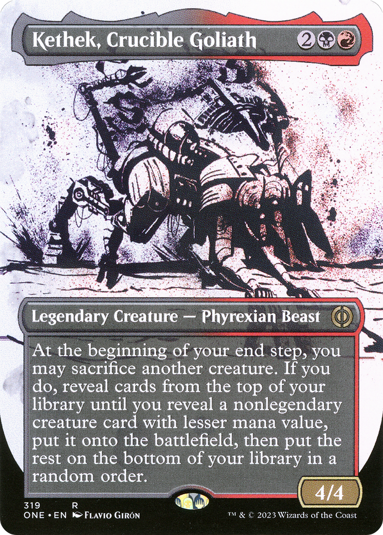 Kethek, Crucible Goliath (ONE-319) - Phyrexia : All Will Be One : (Vitrine) (Sans bordure) Feuille