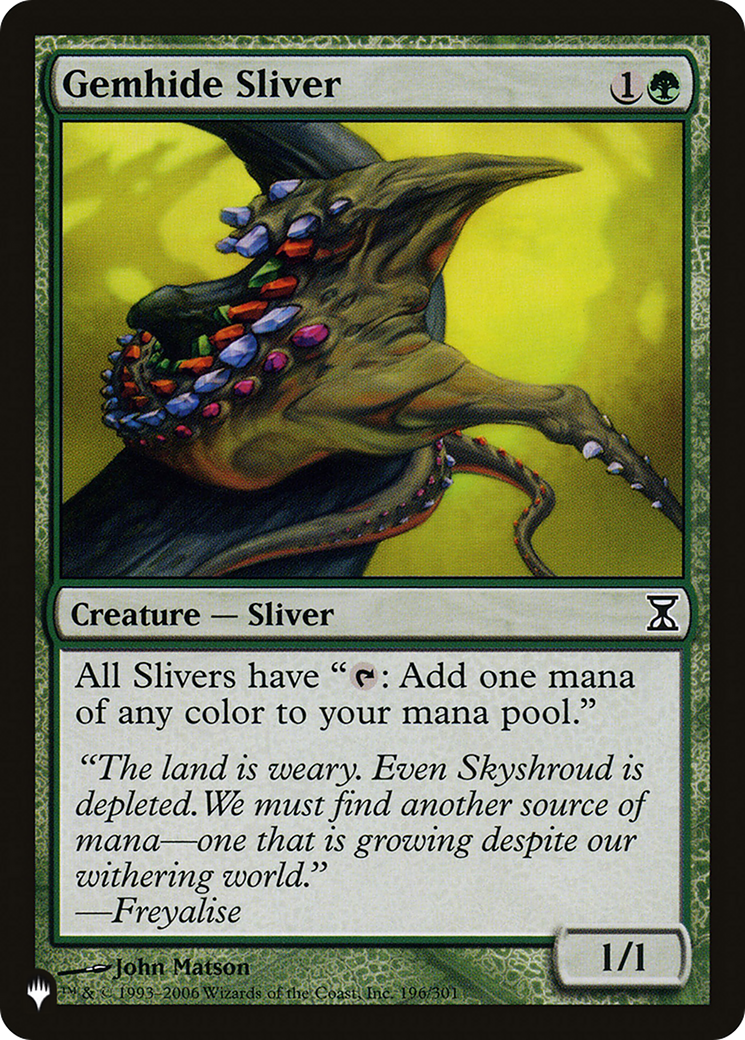 Gemhide Sliver (LIST-196) - The List