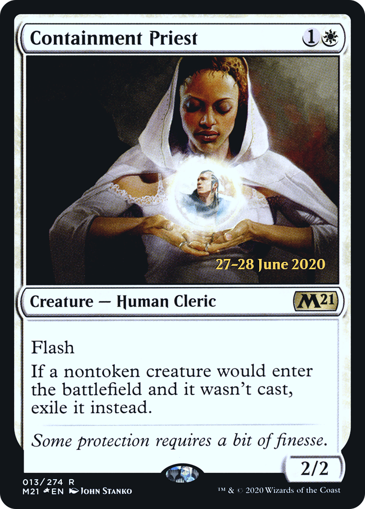 Containment Priest (PRE-013) - Core Set 2021 Promos Foil