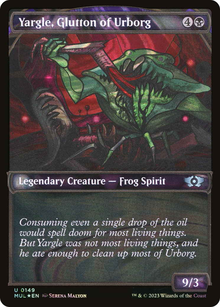 Yargle, Glutton of Urborg (Halo Foil) (MUL-149) - Multiverse Legends: (Showcase) Foil