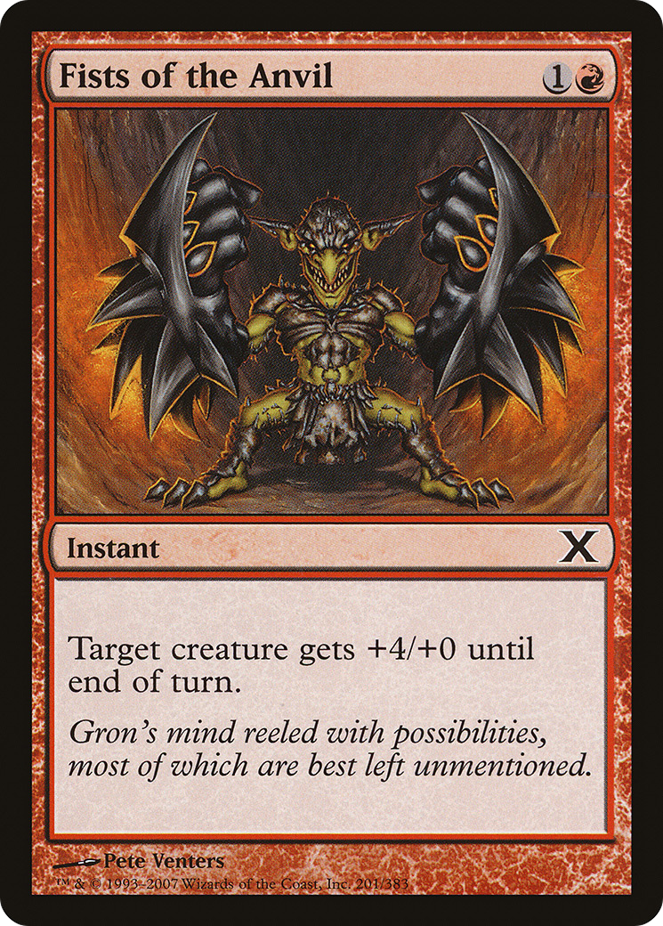 Fists of the Anvil (10E-201) - Tenth Edition Foil
