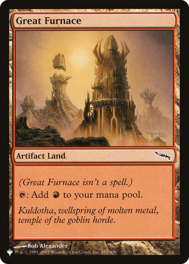 Great Furnace (MRD) (LIST-282/306) - The List Foil