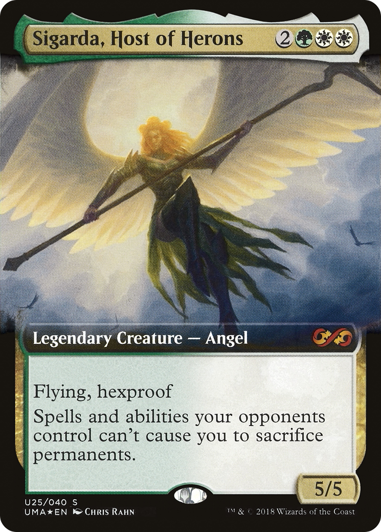 Sigarda, Host of Herons (UMA:BT-U25) - Ultimate Box Topper: (Extended Art) Foil