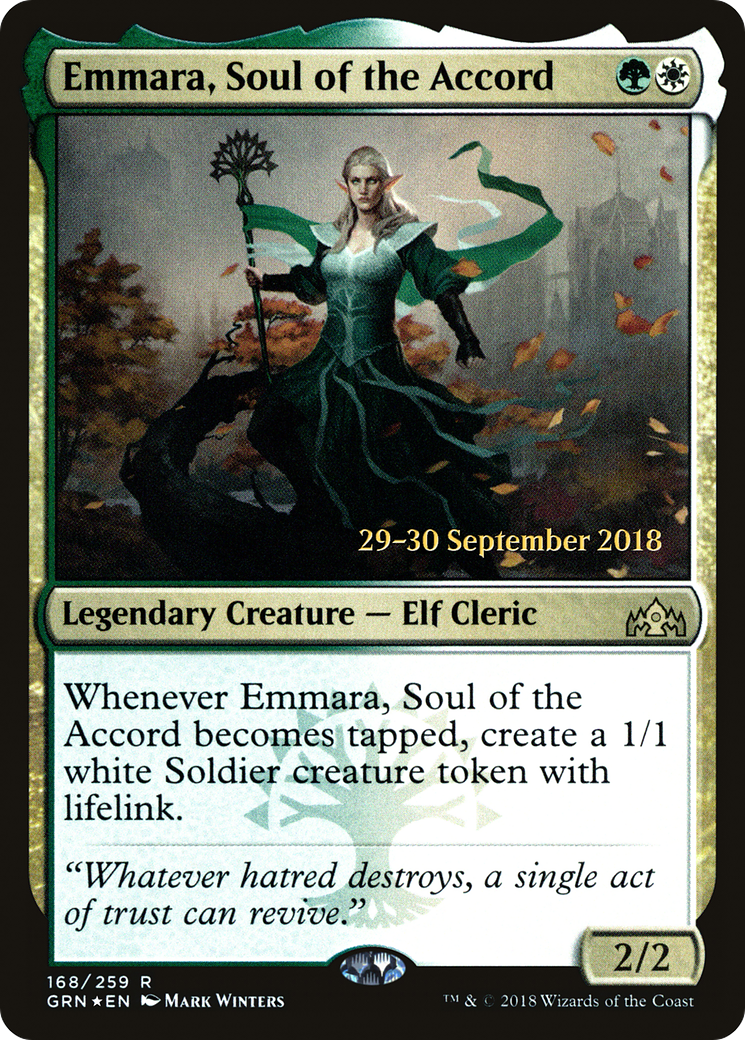 Emmara, Soul of the Accord (PRE-168) - Guilds of Ravnica Promos Foil