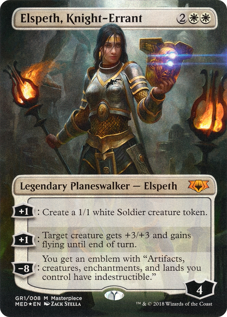 Elspeth, Chevalier errant (MED-GR1) - Édition Mythique (sans bordure) Foil