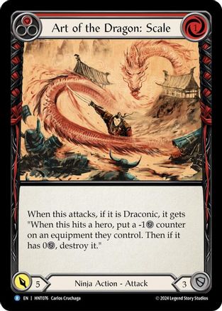 Art du Dragon : Échelle (HNT076) – L'arc-en-ciel traqué
