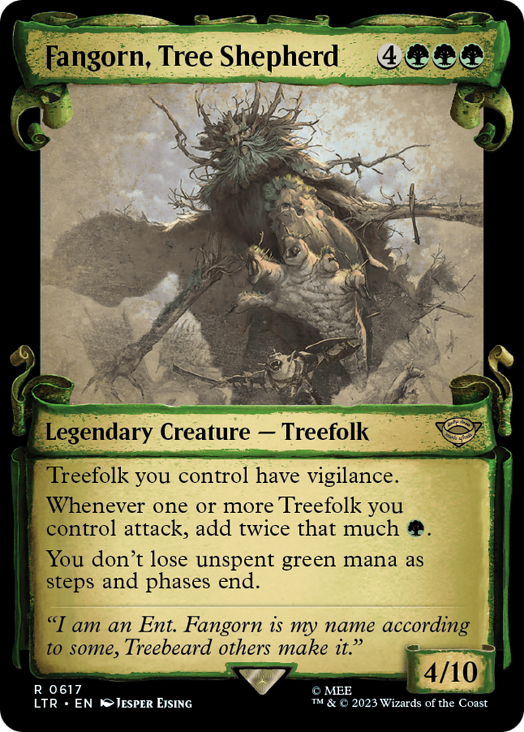 Fangorn, Tree Shepherd (Showcase Scrolls) (LTR-617) - The Lord of the Rings: Tales of Middle-earth: (Showcase) Foil