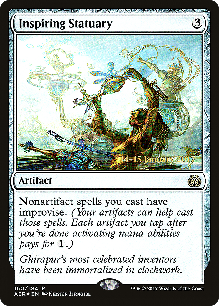 Inspiring Statuary (PRE-160S) - Aether Revolt Promos Foil
