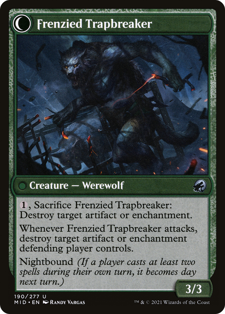 Libérateur d'Outreterre // Brise-pièges frénétique (MID-190) - Innistrad : Chasse de minuit : (Transformation double face)