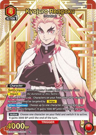 Kyojuro Rengoku (011) (R*) (UE05BT/KMY-2-011) - Demon Slayer Kimetsu no Yaiba Foil