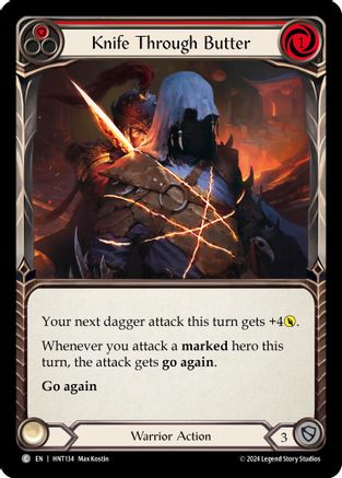 Couteau à travers le beurre (rouge) (HNT134) - The Hunted Rainbow Foil