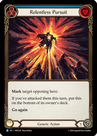 Poursuite implacable (bleu) (HNT229) - Le traqué