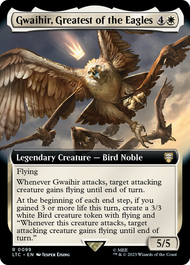 Gwaihir, Greatest of the Eagles (Extended Art) (LTC-099) - Tales of Middle-earth Commander: (Extended Art) Foil