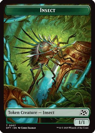 Jeton double face Insecte // Éléphant (DFT-7 // 6) - Aetherdrift