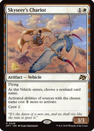 Le Chariot du Sage (PRE-028) - Cartes de pré-version Foil