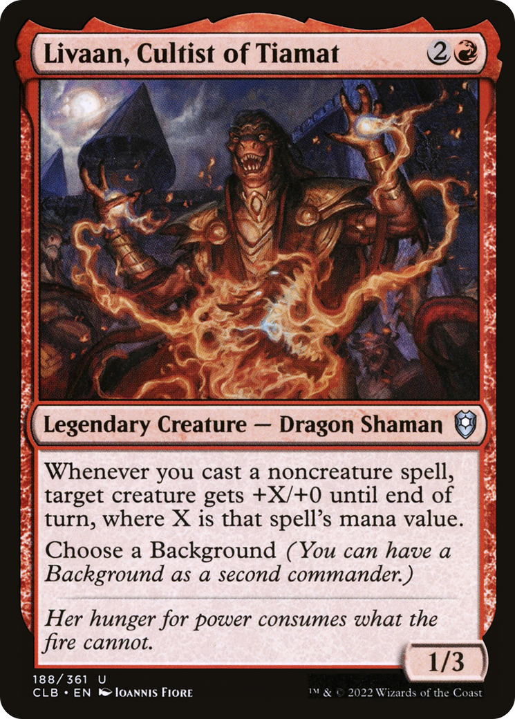 Livaan, Cultiste de Tiamat (CLB-188) - Commander Legends : La Bataille pour Baldur's Gate (Foil)